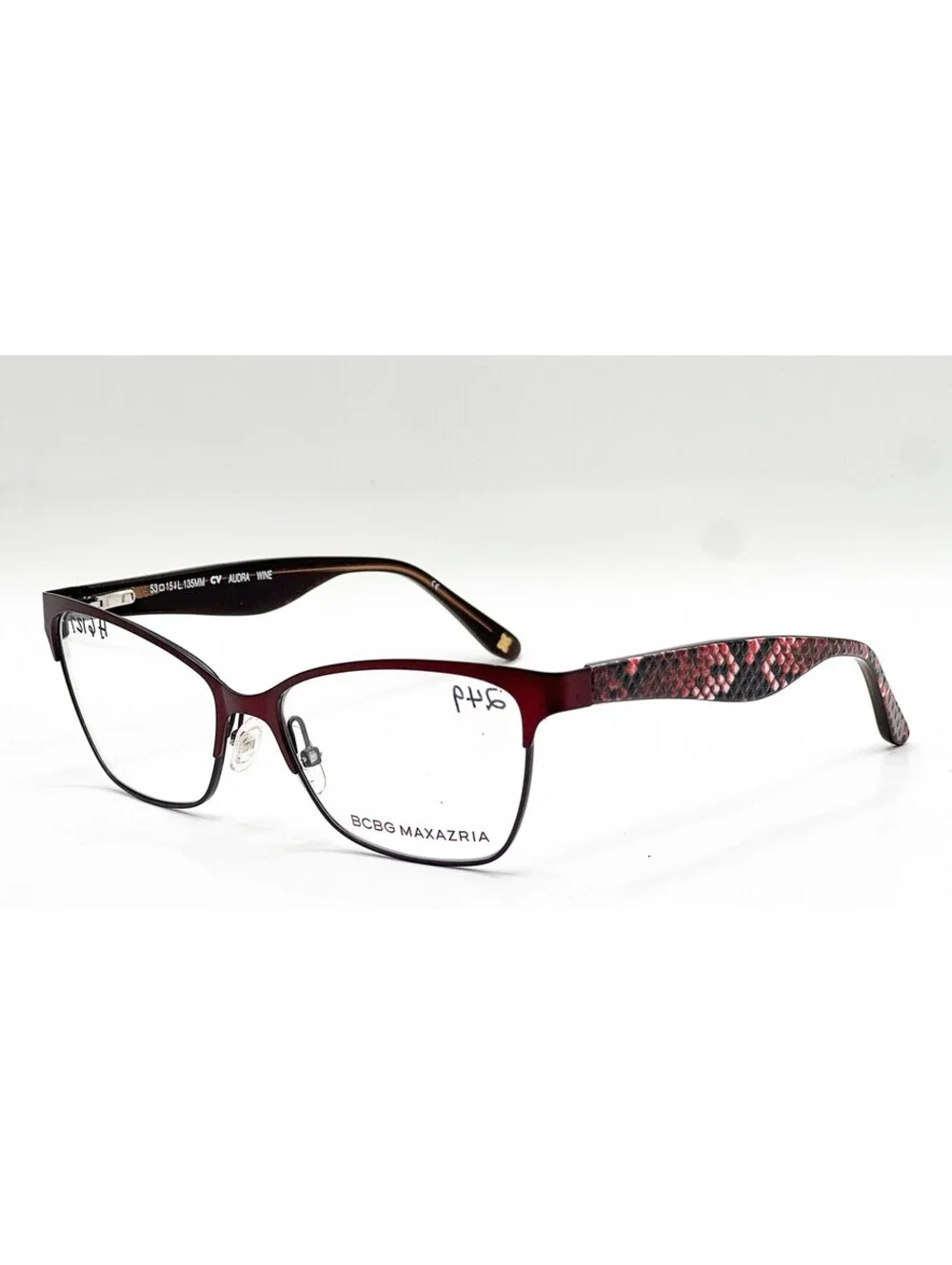 Bcbgmaxazria Audra Wine Authentic Eyeglasses 53-15-135